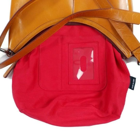 Hobo Int'l The Original Polished Truffle Tan Leather Bucket Bag - Picture 7 of 11